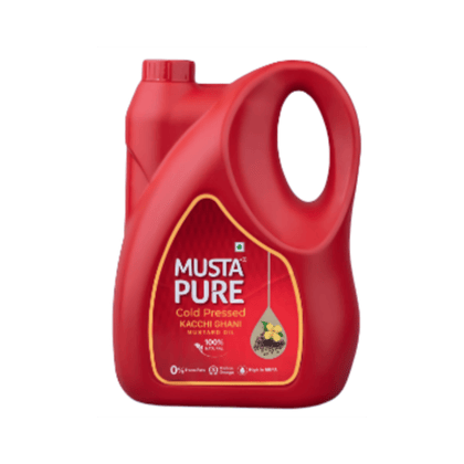 MustaPure Mustapure Cold Pressed Mustard Oil 5 Ltr Jar 5 L Jar
