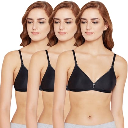 Bodycare Cotton Non Padded Non wired Regular Bra-Pack of 3