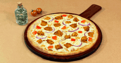 Indi Chicken Tikka Pizza [7" Regular] __ Thin Crust