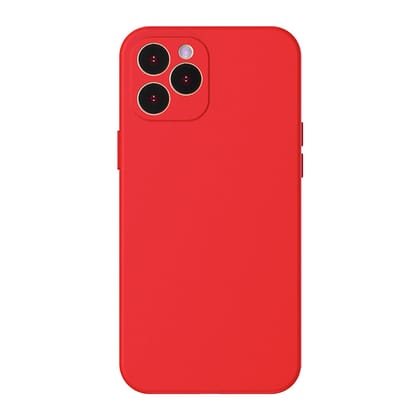 Baseus Liquid Silica Gel Protective Case for iPhone 12 2020 Models (WIAPIPH61P-YT01)-Red / iPhone 12 6.1?