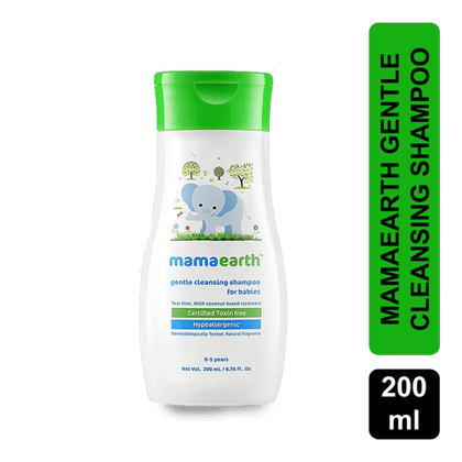 Mamaearth Gentle Cleansing Shampoo For Babies, 200 ml Bottle