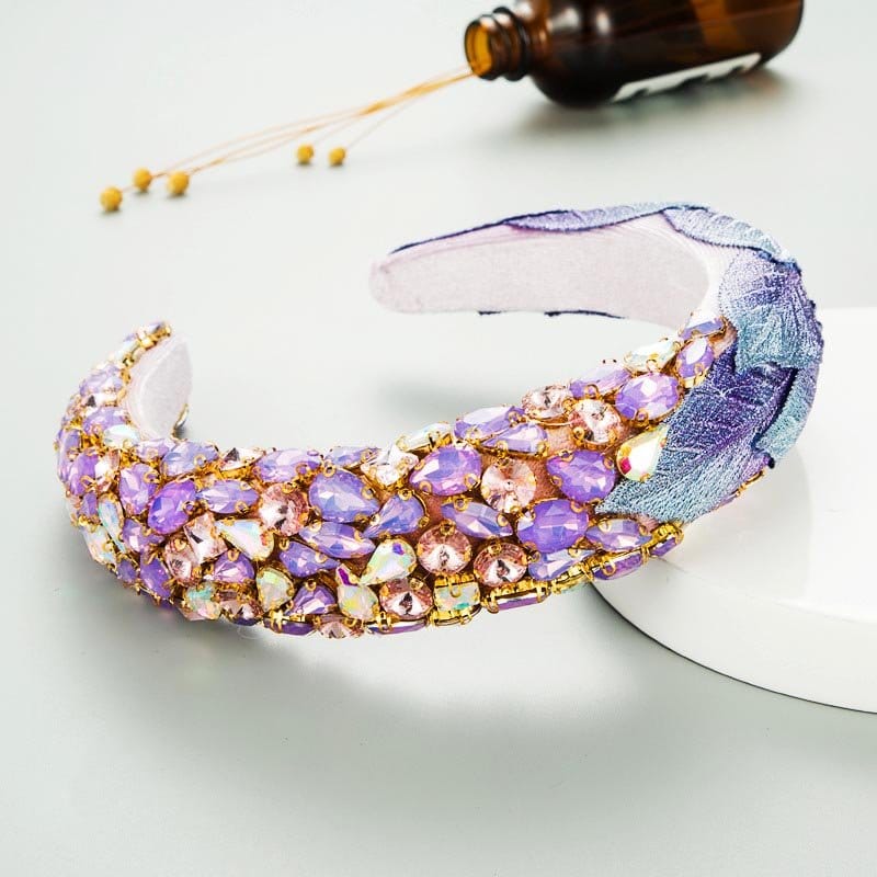 Wilderly | Pastel Crystal Hair Band-Light Green