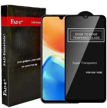 FAD-E Edge to Edge Tempered Glass for Vivo V25 5G (Transparent)