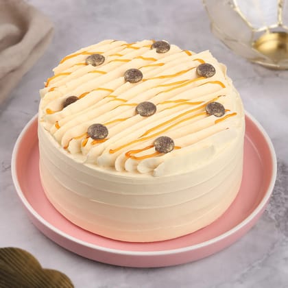 Butterscotch Magic Eggless Cake