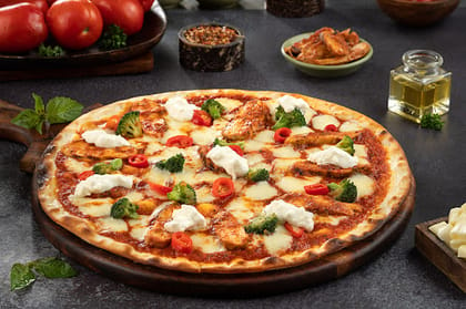 NY - Grilled Chicken Pizza With Burrata Cheese __ 12 Inch
