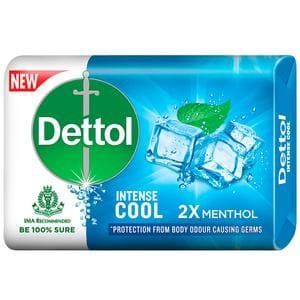 Dettol Intense Cool Germ Protection Bathing Soap Bar, 75 gm