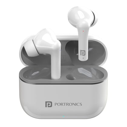 Portronics Harmonics Twins S6 Wireless Earpods Playtime 27Hrs(Black)