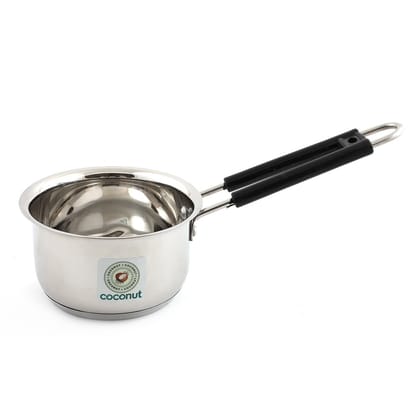Coconut Stainless Steel Capsulated Bottom Sauce Pan - 500 ML (14 cm Diameter & Induction Friendly)