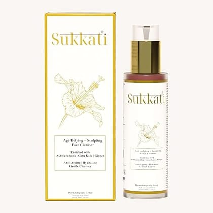 Sukkati Age Defying + Sculpting Face Cleanser, 100 ml