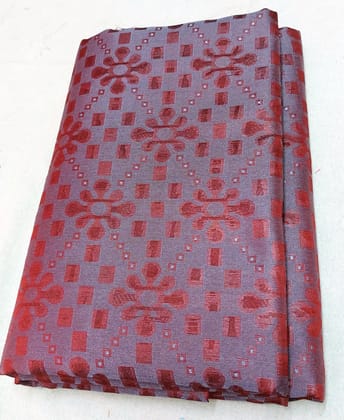 AFSARA SAREES Traditional Art Silk Saree With Blouse Piece (Red and Gray )