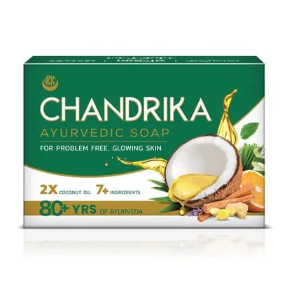 Chandrika Ayurveda Handmade Soap, 75G
