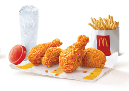 McSpicy Chicken Wings- 4 Pcs + Sprite + Fries (R)