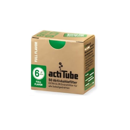 Actitube Extra Slim Filters 6mm - Pack of 50