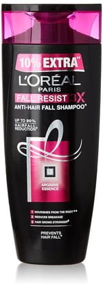 L'Oreal Paris Fall Resist Anti-Hair Fall Shampoo 3X, 192.5 Ml (175Ml + 17.5Ml)(Savers Retail)