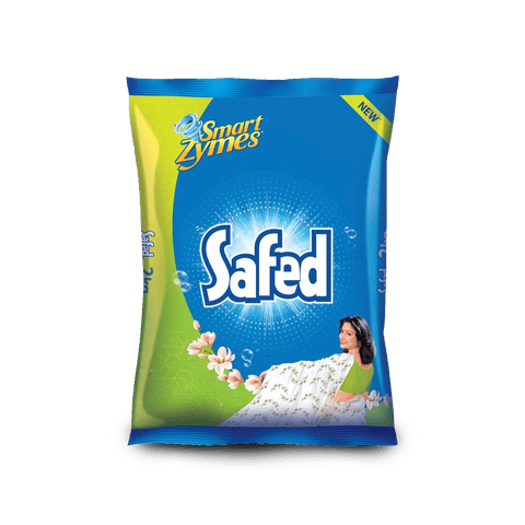 Smart Zymes Safed Detergent Powder, 2 kg Pouch