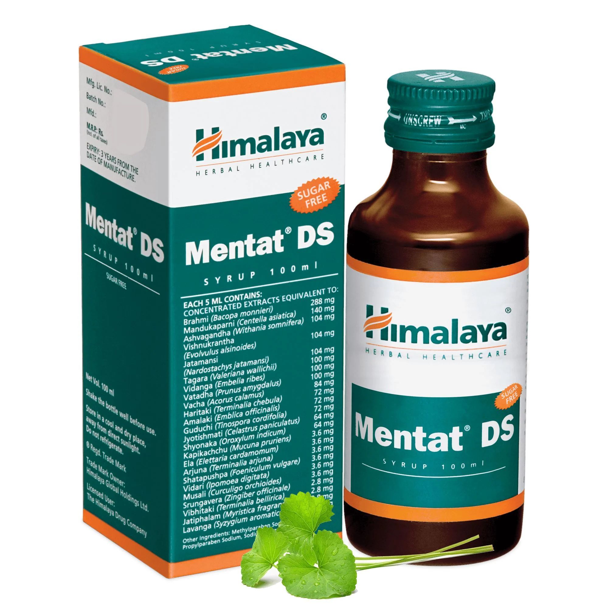 MENTAT DS SYRUP SUGAR FREE 100ml 100 ml