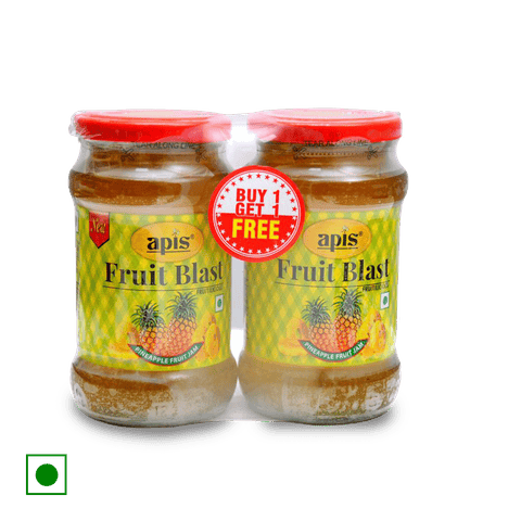Apis Fruit Blast Pineapple Jam (1+1), 450 gm Bottle
