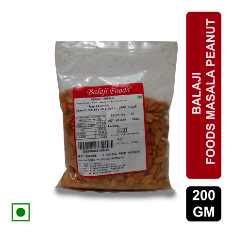 Balaji Foods Salted Peanut, 200 gm Pouch