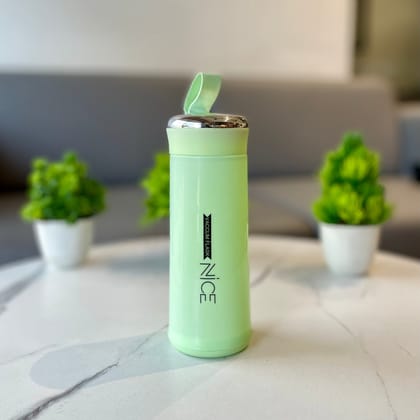 Nice Glass Water Bottle Portable 400Ml-Green
