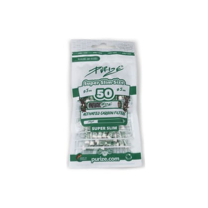PURIZE Super Slim 5mm Filters - Pack of 50