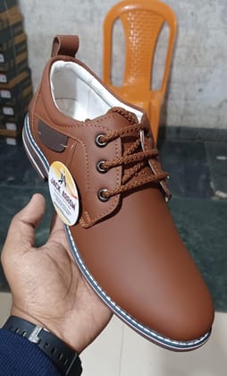 STYLE SHOES Comfortable PREMIUM SHOES  BROWN 9 - 9