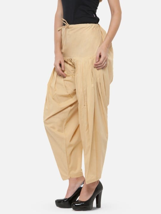 Pack Of 2 Pure Cotton Gathered Loose-Fit Patiala
