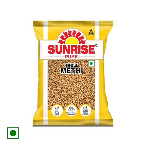 Sunrise Pure Methi Whole Spice, 50 gm Pouch