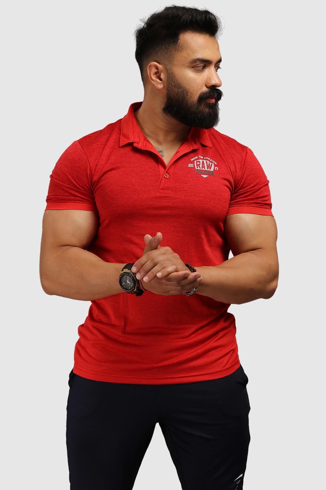 Raw Polo Slim Fit T-shirt Red-S