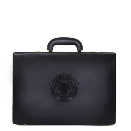 Hand-painted Grey office briefcase in hard case with number lock-FS