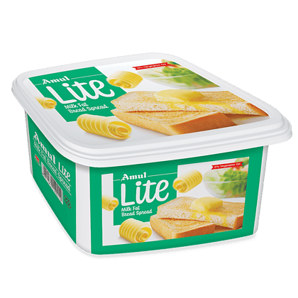 Amul Lite Milk Fat Bread Spread, 200 G Tub