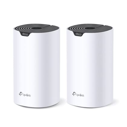 TP-Link Deco S7(2-Pack) AC1900 Whole Mesh Wi-Fi System Smart 1000 mbps Router |Dual-Band with Gigabit Ports |1.2 GHz CPU |Work with Amazon Alexa |Robust Parental Controls|White