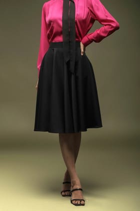 Black Umbrella Skirt-XS