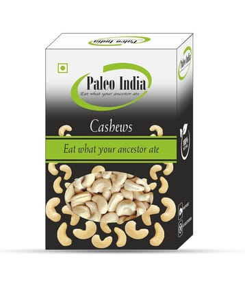 Paleo India W240 Premium Whole Cashews 200gm Cruncy Dry Fruits