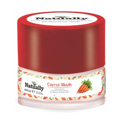 Natually Carrot Mask | Glowing Skin Repairs & Anti-Ageing | 350g