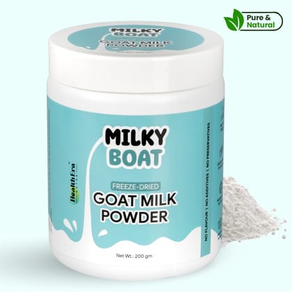 MILKY BOAT Goat Milk Powder | Premium Freeze-Dried | Pure & Natural | 200 gm