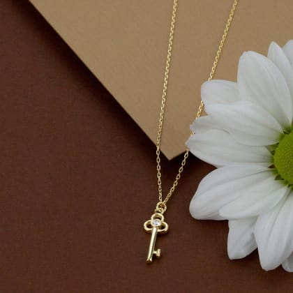 ALL IN ONE Gold Key Chain, Dainty Necklace, vintage key necklace, Gold-plated Diamond Alloy Pendant