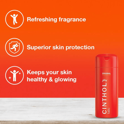 Cinthol Original Talc Powder, 300 gm Bottle