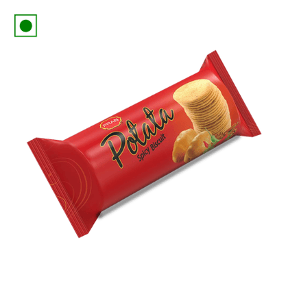 Pran Potata Spicy Flavoured Biscuits, 75 gm Pack