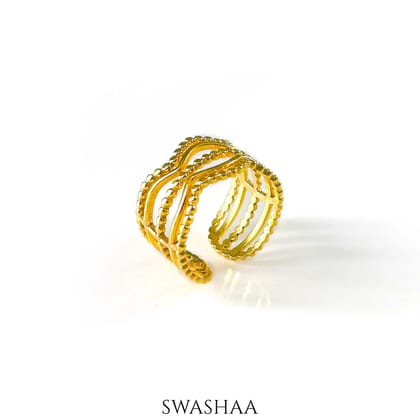 Milaan 18K Gold Plated Ring