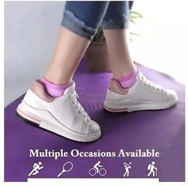 HAYBERG Women's Cotton Ankle Length Low Cut Socks Multicolor Free Size - 5 Pair Design May Vary