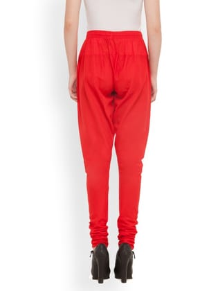 Women Cotton Red Churidar
