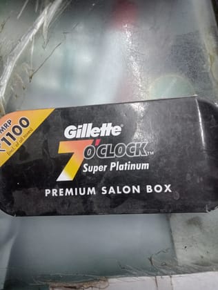 Gillette  7 O clock Super platinum Premium salon box 