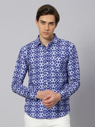 Men Printed Classic Regular Fit Casual Shirt