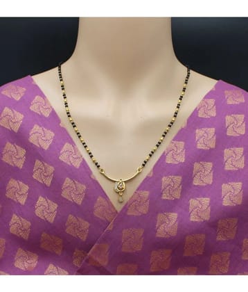 Soni jewellery Golden Mangalsutra Set ( Pack of 1 ) - Golden