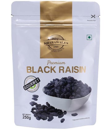 KHARAWALA''s Afghan Black Raisin with Seed (250 gms)