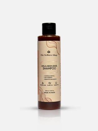 AMLA, NEEM AND BASIL SHAMPOO FOR DANDRUFF & HAIR FALL CONTROL (NO PARABEN, NO SULPHATE)-200ml