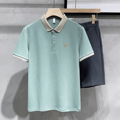 Vintage Ebony Polo T-Shirt-M/40 / Green