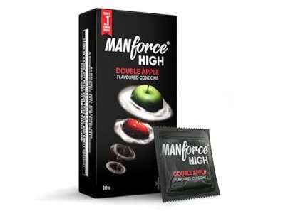 MANFORCE High Double Apple Flavoured Lubricated Condoms | Ultra Thin | 10 Sheets x 3 Condom  (Set of 3 30 Sheets)