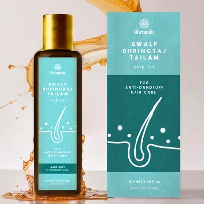 Anti Dandruff Hair Oil -Swalp Bhringraj Ayurveda Miracle-100ML