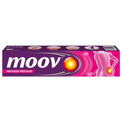 Moov Instant Pain Relief Cream - Useful For Back, Joint, Knee, Muscle Pain & Sports & Fitness Injuries, 50 G(Savers Retail)